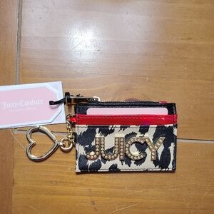 Juicy Couture Red and Black Key Card Holder Accessory